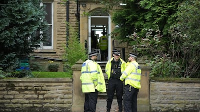 The scene of the two counter-terrorism arrests in Manchester. Getty Images