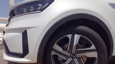 The car is fitted with LED headlights and taillights, a rear-view camera, front and rear parking sensors and 19-inch alloys