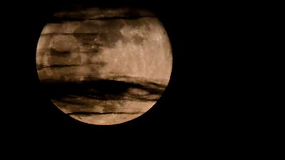 The September blue harvest moon hangs in the night sky, in Panama City, Panama, 29 September 2023. The moon appears larger and brighter in the night sky and is the final supermoon of 2023. EPA / Bienvenido Velasco