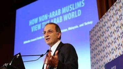 Dr James Zogby presented the results of a poll on how non-Arab Muslims view the Arab World.
