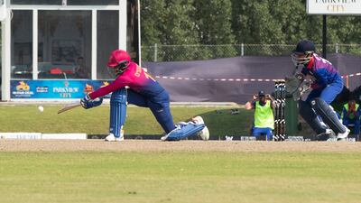 UAE batting against Nepal.