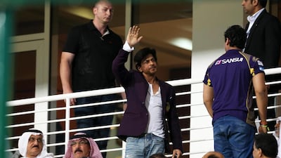 Kolkata Knight Riders owner and Bollywood star Shah Rukh Khan. Pawan Singh / The National