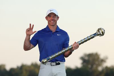 Rory McIlroy, who won the DP World Tour Championship, expects a resolution to the standoff in golf after Donald Trump's win in the US presidential elections. Getty Images