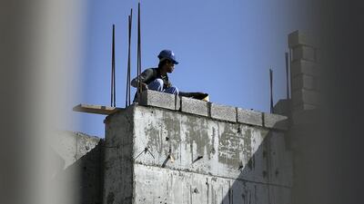 Affordable housing is a major issue in Abu Dhabi. Above, a villa under construction near Al Bateen airport. Silvia Razgova / The National