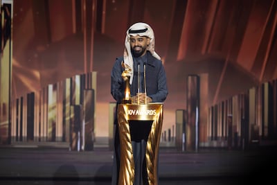 Rayan Al Ahmari won the Best Male Influencer award at the 2026 Joy Awards. Photo: MBC Shahid