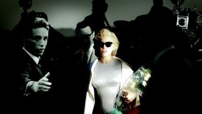 Michelle Williams in My Week With Marilyn, which will close the Dubai International Film Festival. Laurence Cendrowicz / The Weinstein Company