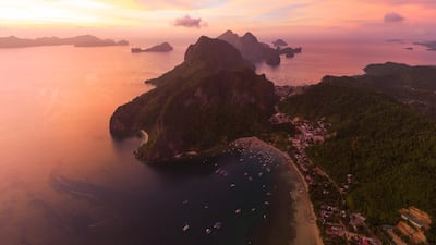 19. Sunset over El Nido, Palawan, Philippines. Getty Images