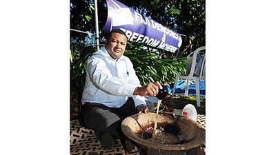 Usaia Peter Waqatairewa objects to the military interim government of Frank Bainimarama.