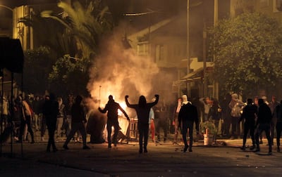 Tunisian protesters take to the streets in Siliana, about 130 kilometres south of Tunis, on January 11, 2018 as anger over austerity measures fuelled unrest. Faouzi Dridi / AFP
