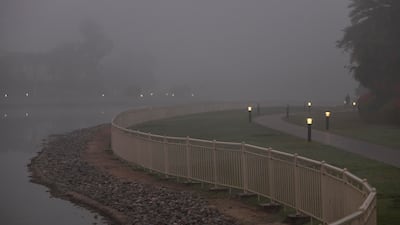 Early morning fog in Dubai. Antonie Robertson / The National