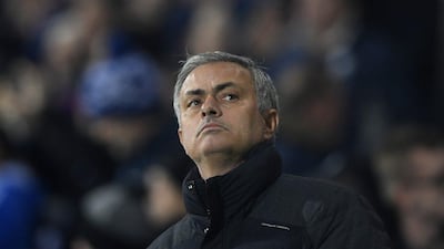 Jose Mourinho, manager of Manchester United, looks on during the Premier League match between West Bromwich Albion and Manchester United at The Hawthorns on December 17, 2016 in West Bromwich, England. Stu Forster / Getty Images