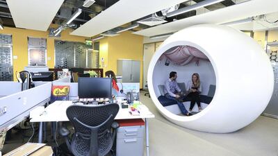 Above, the Google office in Dubai. Sarah Dea / The National