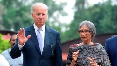 US Vice President Joe Biden has arrived in India to revive momentum in flagging diplomatic ties and fire up bilateral trade.