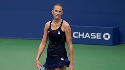 Karolina Pliskova after the defeat. AP