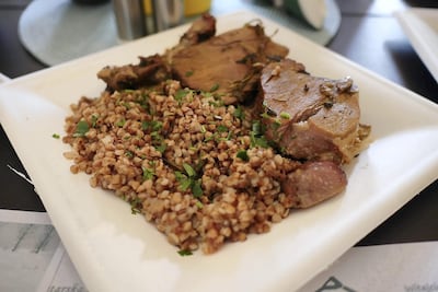 Lamb and groats, a grain the Tatars claim they brought to Poland, is a traditional meal. Courtesy Wojciech Oksztol