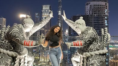 Aline Fleihan suffered burns in a Dubai restaurant when a waiter accidently spilled liquid nitrogen down her back. Credit: Aline Fleihan