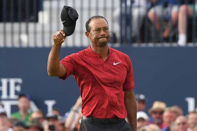 Former world No 1 Tiger Woods rolled back the years to contend for the British Open title this year. Getty Images