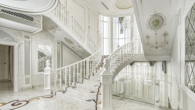 It's a staircase made for the big screen's finest. Courtesy LuxuryProperty.com