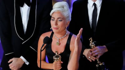 Lady Gaga accepts the Best Original Song Award for 'Shallow' from 'A Star Is Born' at the 91st Academy Awards in Hollywood, Los Angeles, US. Reuters