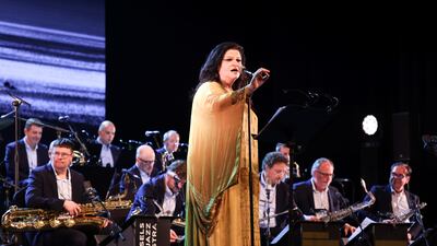 Jahida Wehbe performs Night 352 from One Thousand and One Nights. Photo: Abu Dhabi Cultural Foundation