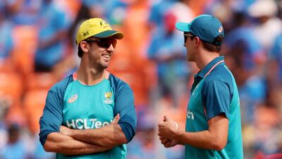 Mitch Marsh, left, will be leading Australia at the T20 World Cup, which starts this weekend. Getty Images