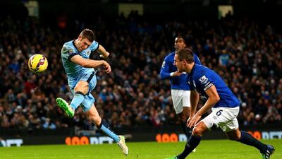 Left midfield: James Milner, Manchester City: The penalty he won against Everton was controversial but there should be no doubt about Milner’s industrious, unflashy excellence. (Photo: Alex Livesey / Getty Images)