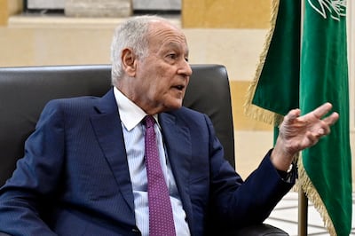 Arab League secretary general Ahmed Abul Gheit supports an Egypt-led Gaza reconstruction conference and has urged Arab unity against US President Donald Trump's resettlement plans. EPA