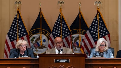 Representative Bennie Thompson, chairman of the House select committee to investigate the attack on the US Capitol on January 6, 2021, leads a meeting on Capitol Hill. Bloomberg