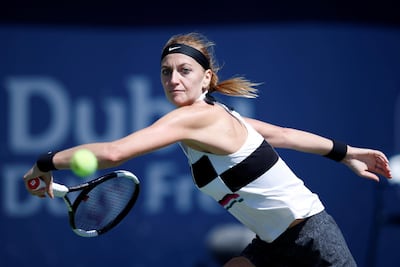Petra Kvitova, also of the Czech Republic, is pleased to be winning matches despite not being at her best on court. Ali Haider / EPA