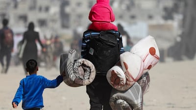 Palestinians flee their homes after Israel launched a new bombing campaign in Gaza. Reuters