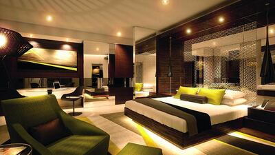 A suite at the exclusive new Falaj wing of Al Ain Rotana. Courtesy Al Ain Rotana