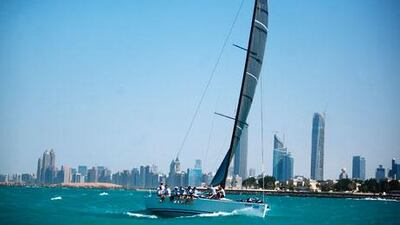 Waters off Abu Dhabi were rough, making for difficult conditions for the competitors in the Abu Dhabi Open Regatta on Friday.