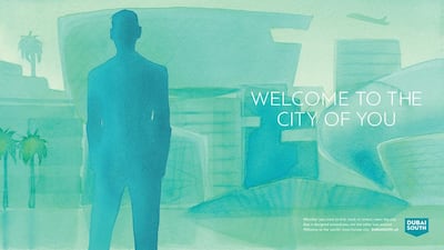 A sample of the new Dubai South rebranding campaign. Courtesy Strawberry Frog