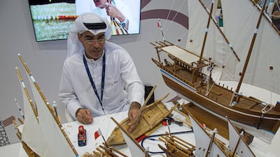 Th Gulf Air stand. Rob Greig for The National