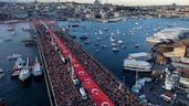 Thousands of demonstrators rally on Galata Bridge in Istanbul, Turkey, in support of Palestine. AFP