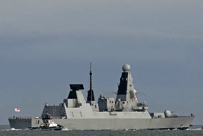 HMS Dragon, a Royal Navy Type 45 air-defence destroyer. AFP