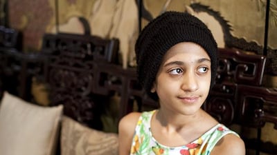 Lujain Hussein in her home in Abu Dhabi. Silvia Razgova / The National