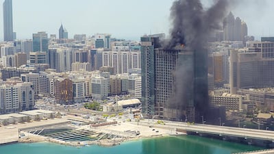 Smoke could be seen across the capital. Courtesy Tash Nellist