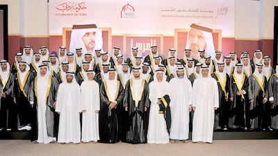 A mass wedding organised by the Awqaf and Minors Affairs Foundation saw 45 bridegrooms in Dubai share their special day together. Photo courtesy Amaf World Wide