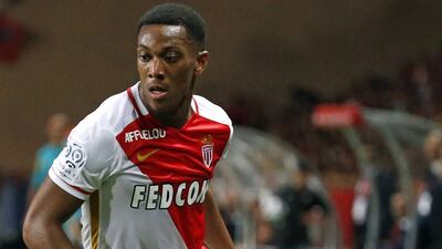 Anthony Martial shown on Sunday during Monaco's match against Paris Saint-Germain in Ligue 1. Eric Gaillard / Reuters / August 30, 2015