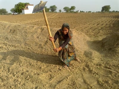 Jal Saheli or “Friends of Water” is a network of about 1000 women, mostly illiterate, who are on a mission to conserve water in Bundelkhand, where women face the brunt of the water crisis. Photo: Neelam Jha