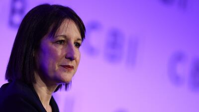Britain's Chancellor of the Exchequer Rachel Reeves speaks at the Confederation of British Industry annual conference in London. AFP