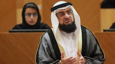 Rashad Bukhash (Dubai) told yesterday's meeting he presented a question to the council's general secretariat two months ago. Delores Johnson / The National