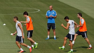 As manager, Zidane enjoyed tremendous success as he led them to three Uefa Champions League titles on the trot. Getty Images