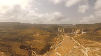 Wadi Darbat in Oman, in the immediate aftermath of the cyclone. Courtesy Anantara Salalah.