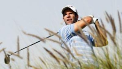 Bradley Dredge drives during the Qatar Masters in Doha, where he finished tied for fifth.