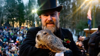 Punxsutawney Phil, who saw his shadow, predicted a late spring during the 136th annual Groundhog Day festivities in Punxsutawney, Pennsylvania. AFP