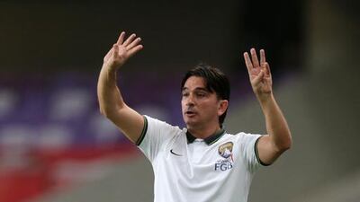 Al Ain's coach Zlatko Dalic wants his side to have a relaxed approach to the first leg of their Asian Champions League final on Saturday. Christopher Pike / The National
