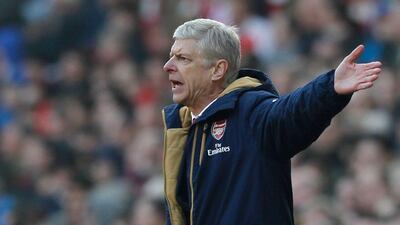 Arsenal's Arsene Wenger reacts during his team's loss to Watford in the FA Cup on Sunday. Ian Kington / AFP / March 13, 2016