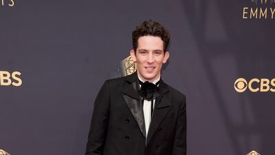 Josh O'Connor in custom Loewe. AP